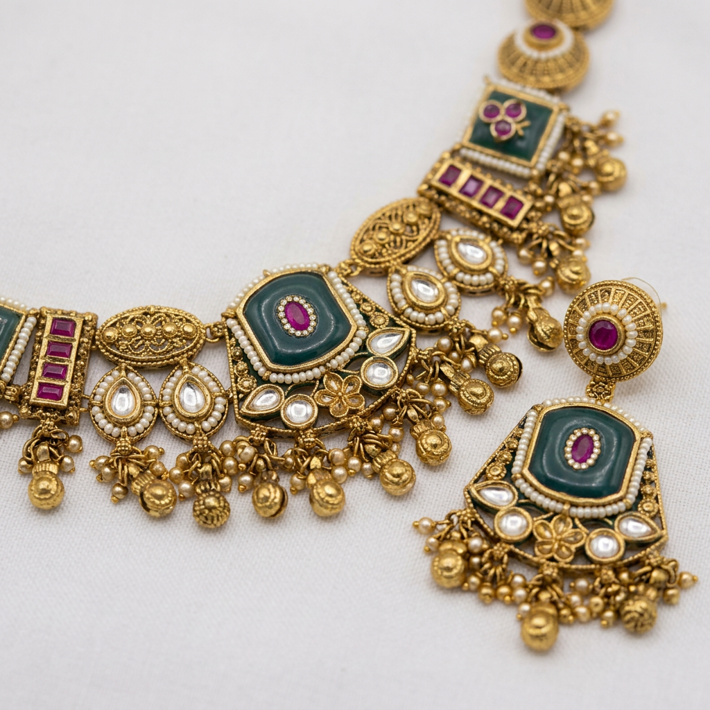 Emerald Rajsi Heritage Set