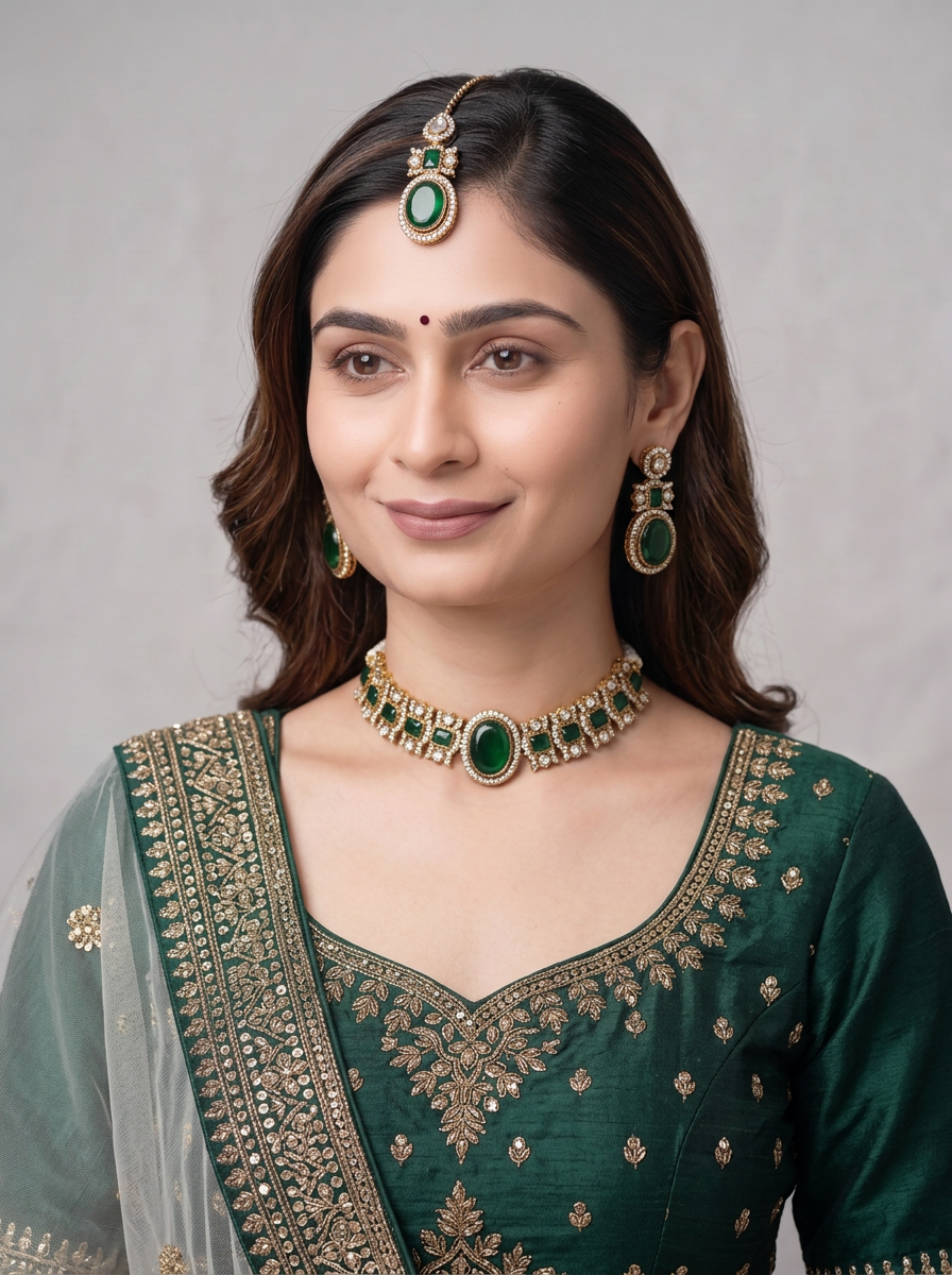 Gold Plated Bridal Jewelry Set