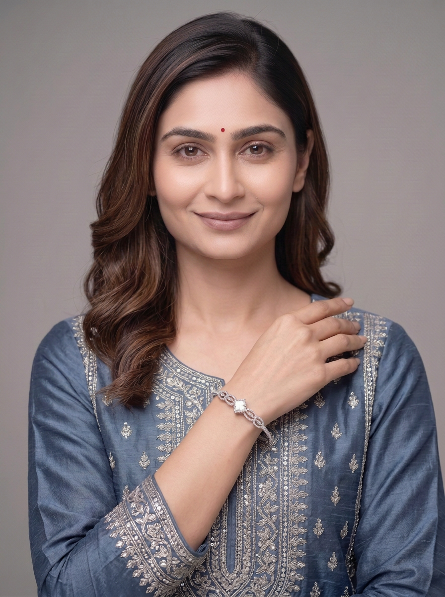 Silver-Tone Bangle