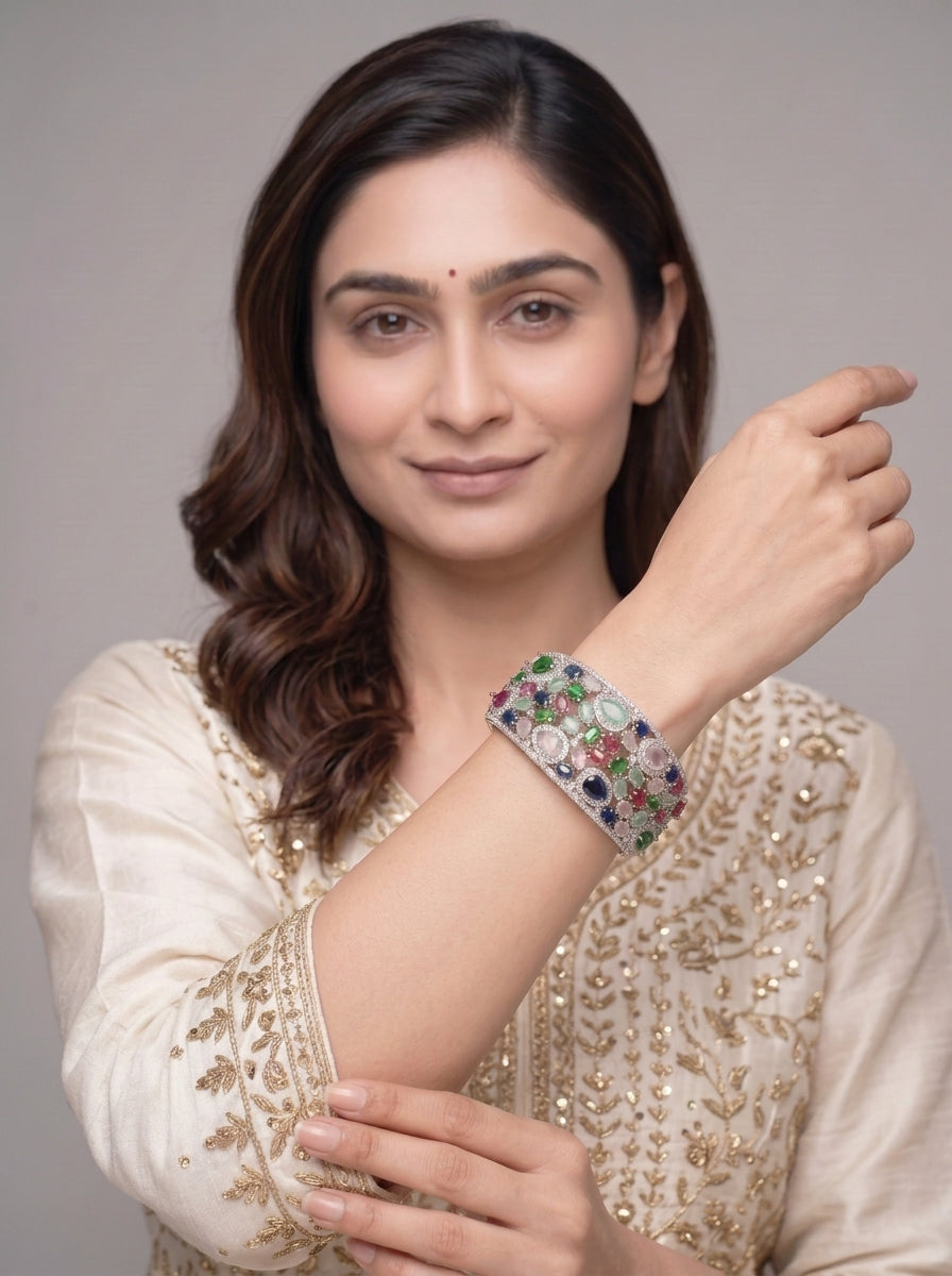 Silver-Tone Cuff Bracelet
