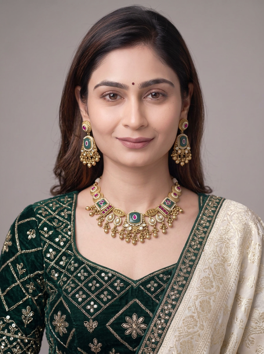 Emerald Rajsi Heritage Set
