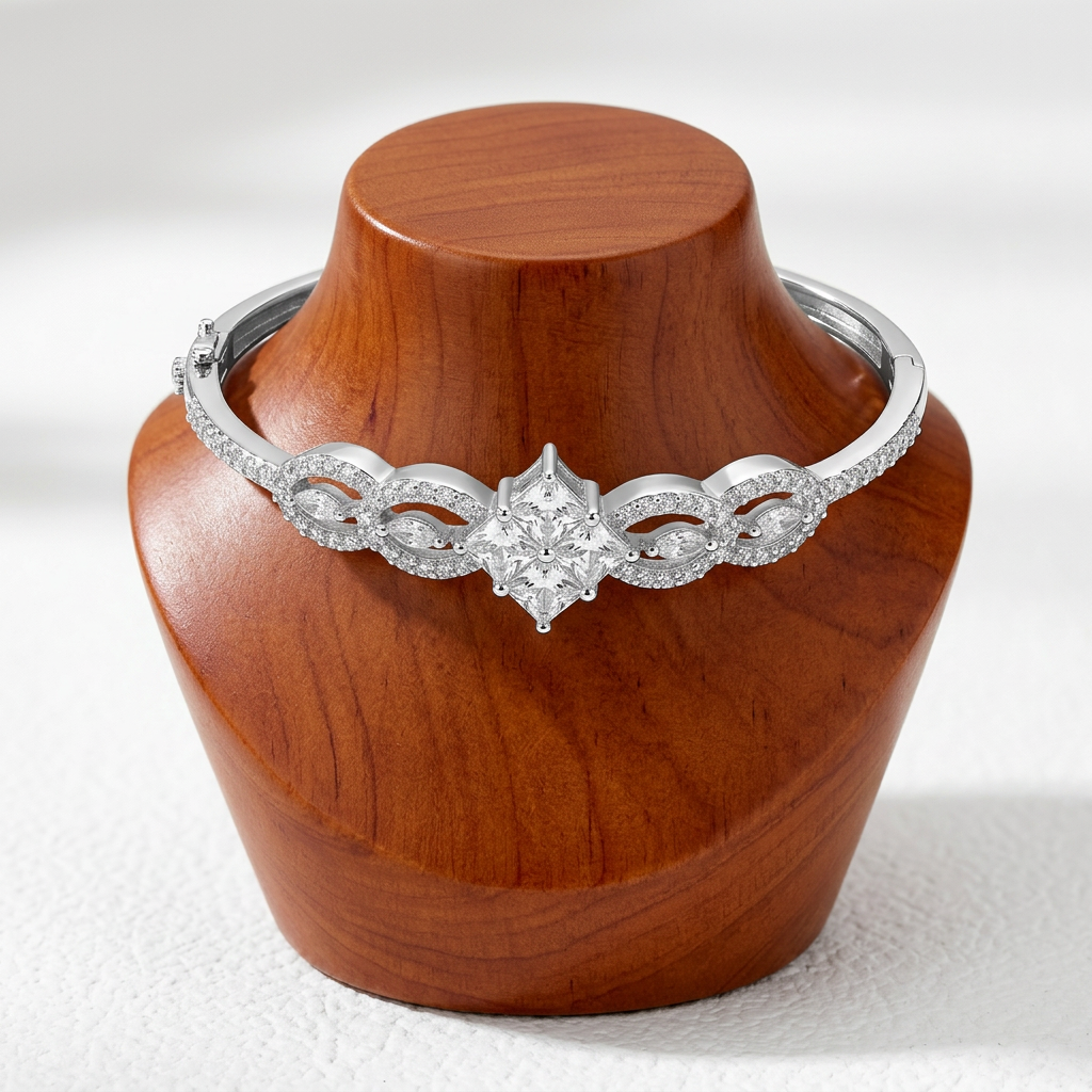 Silver-Tone Bangle