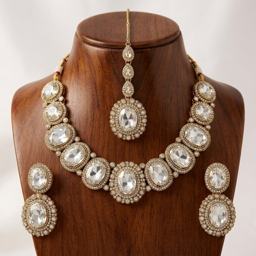 Gold Plated Choker Set