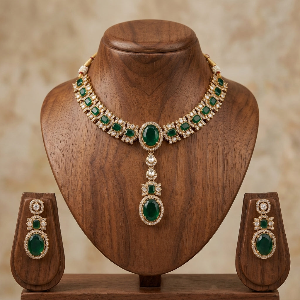 Gold Plated Bridal Jewelry Set