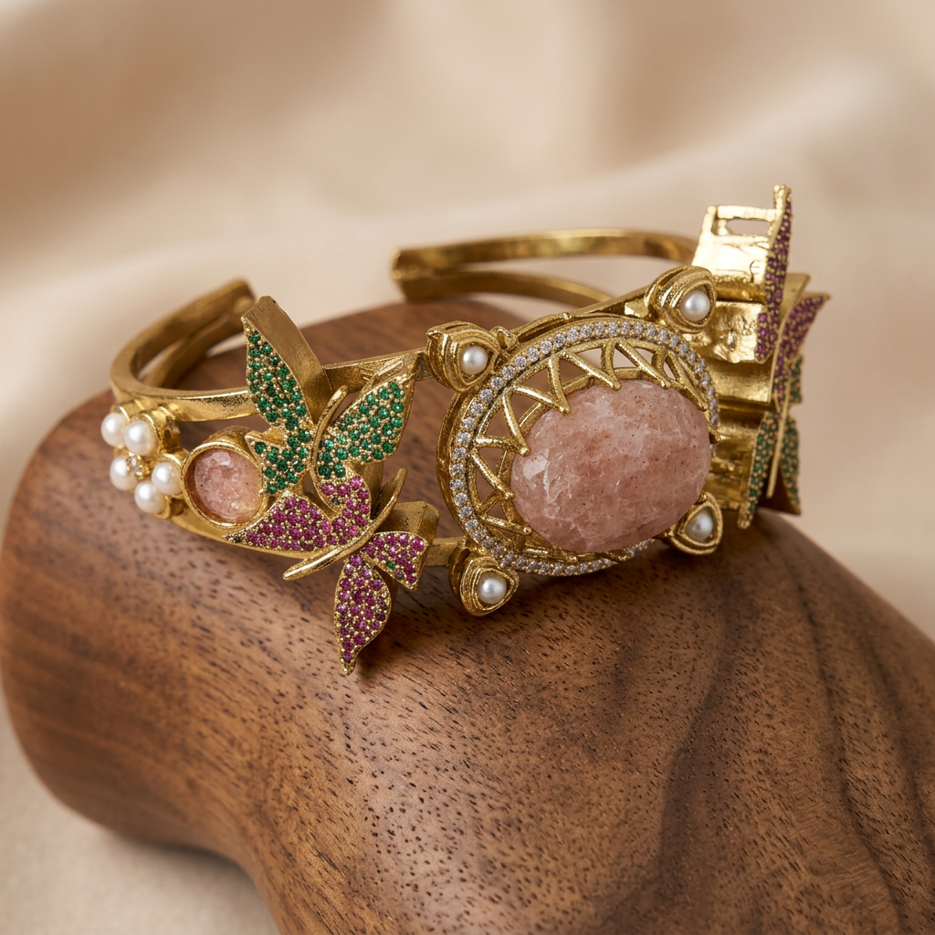 Gold Tone Cuff Bracelet