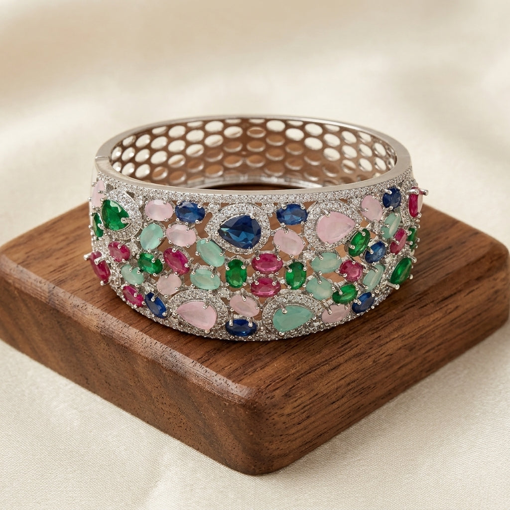 Silver-Tone Cuff Bracelet