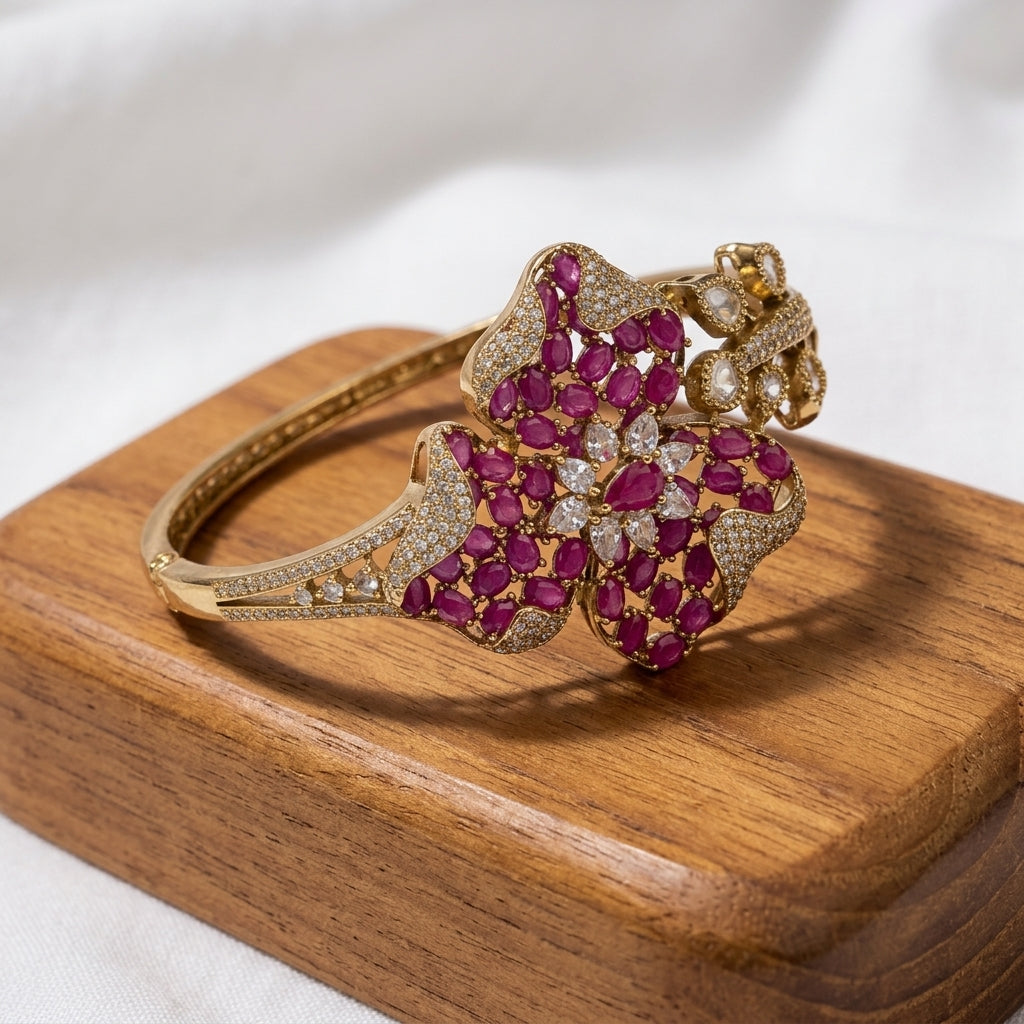 Gold Toned Metal Bangle