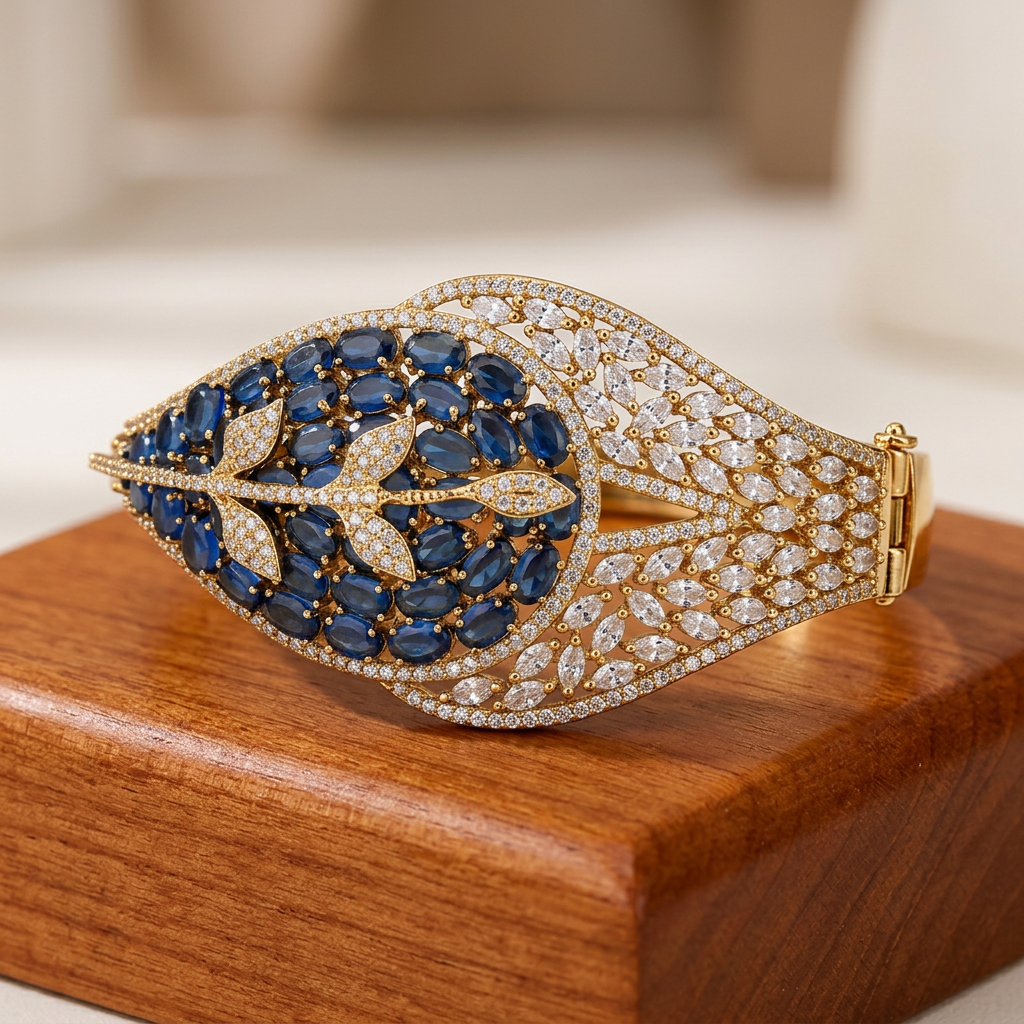 Yellow Gold-Tone Bangle Bracelet