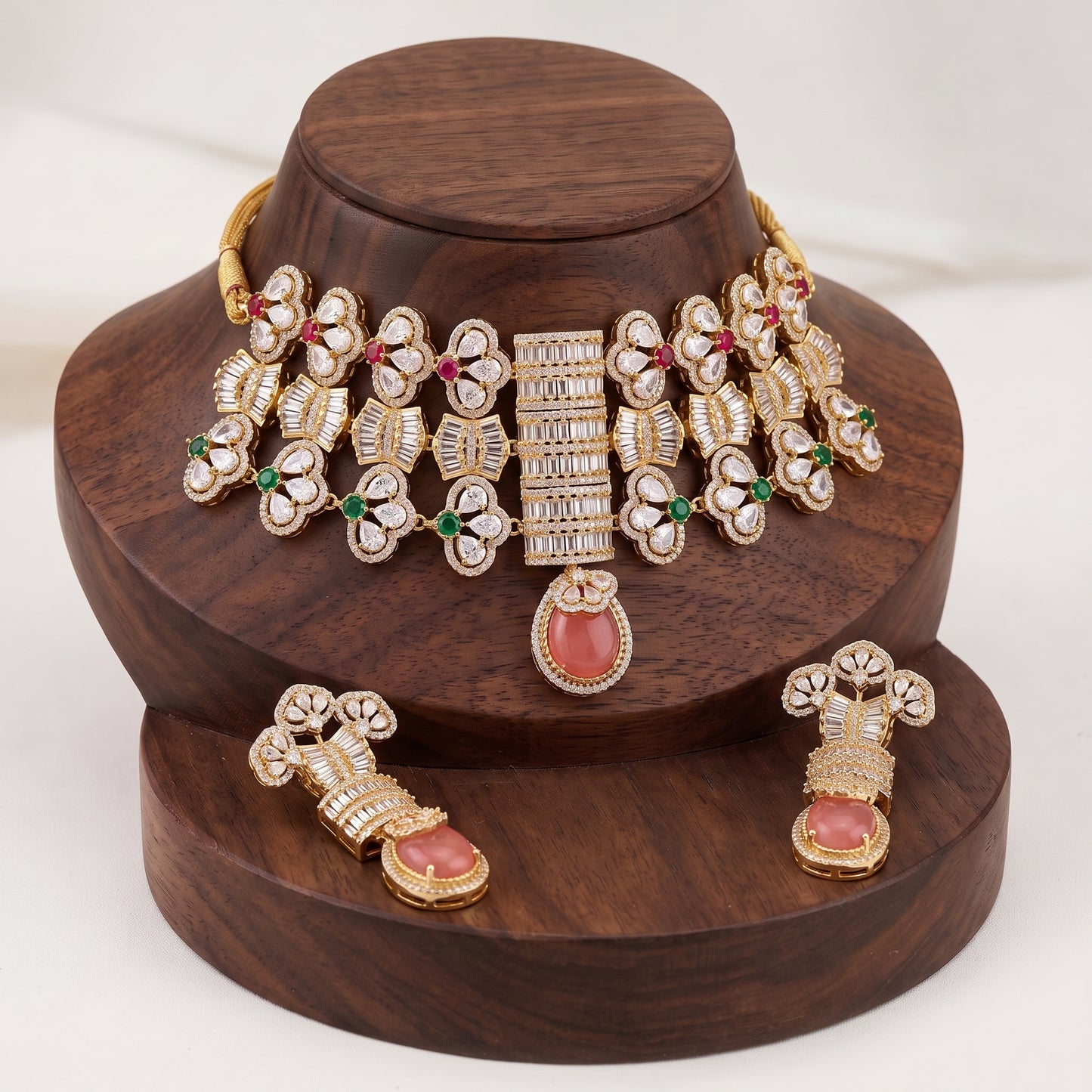 Gold Toned Choker Set