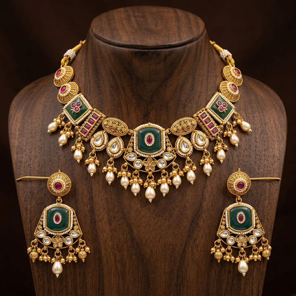 Emerald Rajsi Heritage Set