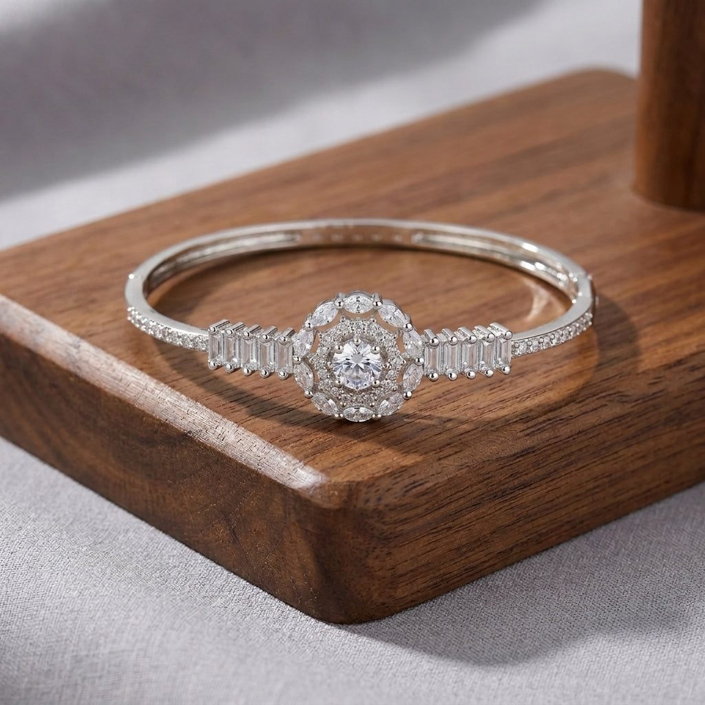 Silver-Tone Bangle