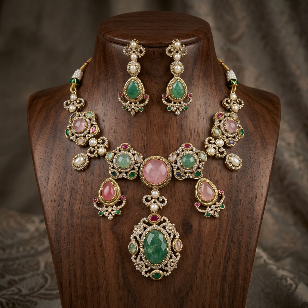 Gold Toned Bridal Set