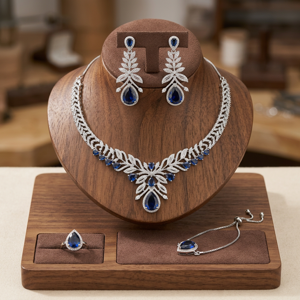 Silver-Tone Jewelry Set
