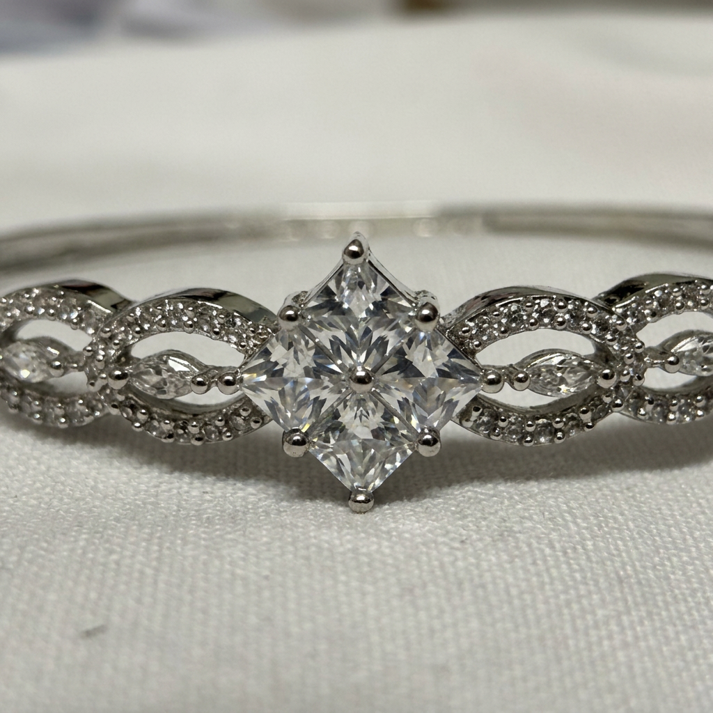 Silver-Tone Bangle