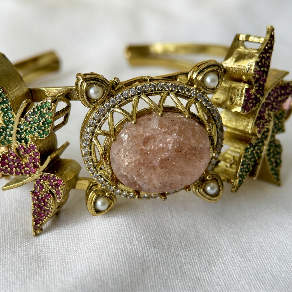 Gold Tone Cuff Bracelet
