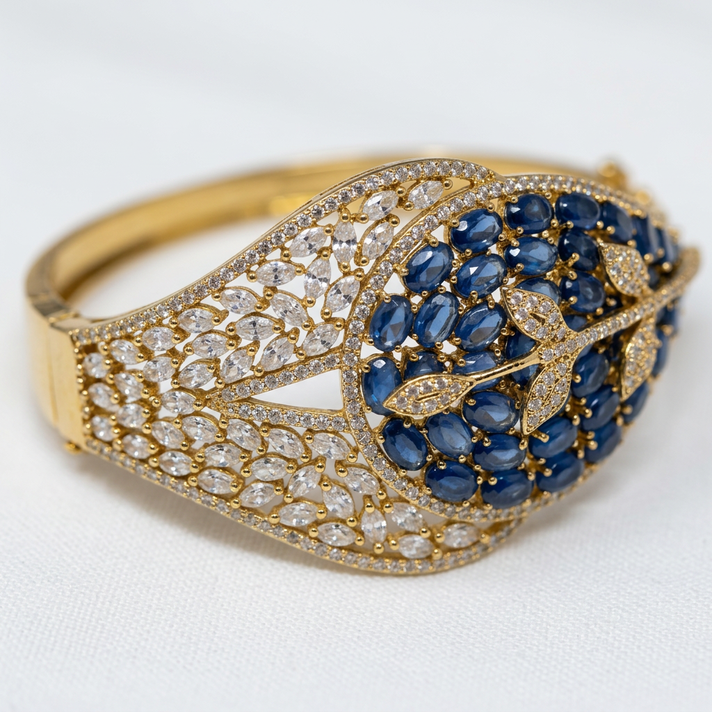 Yellow Gold-Tone Bangle Bracelet