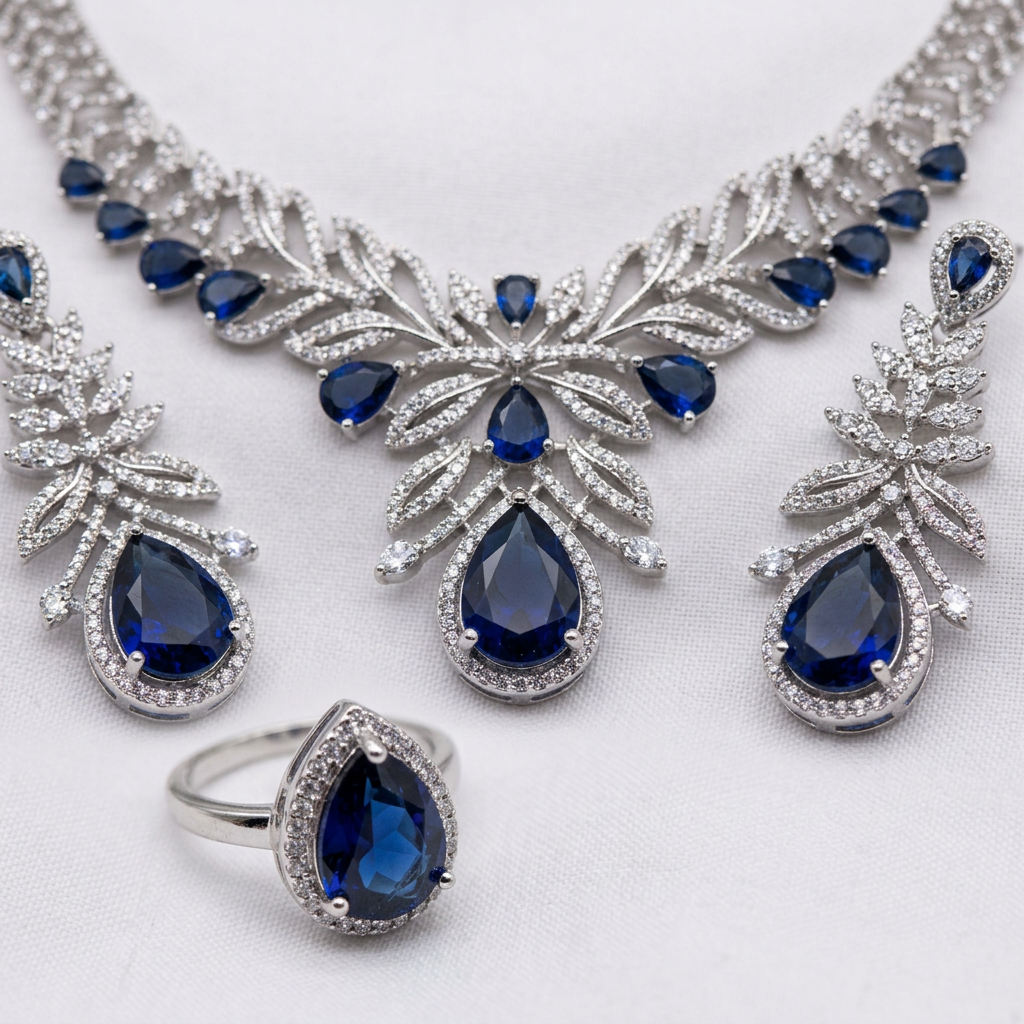 Silver-Tone Jewelry Set