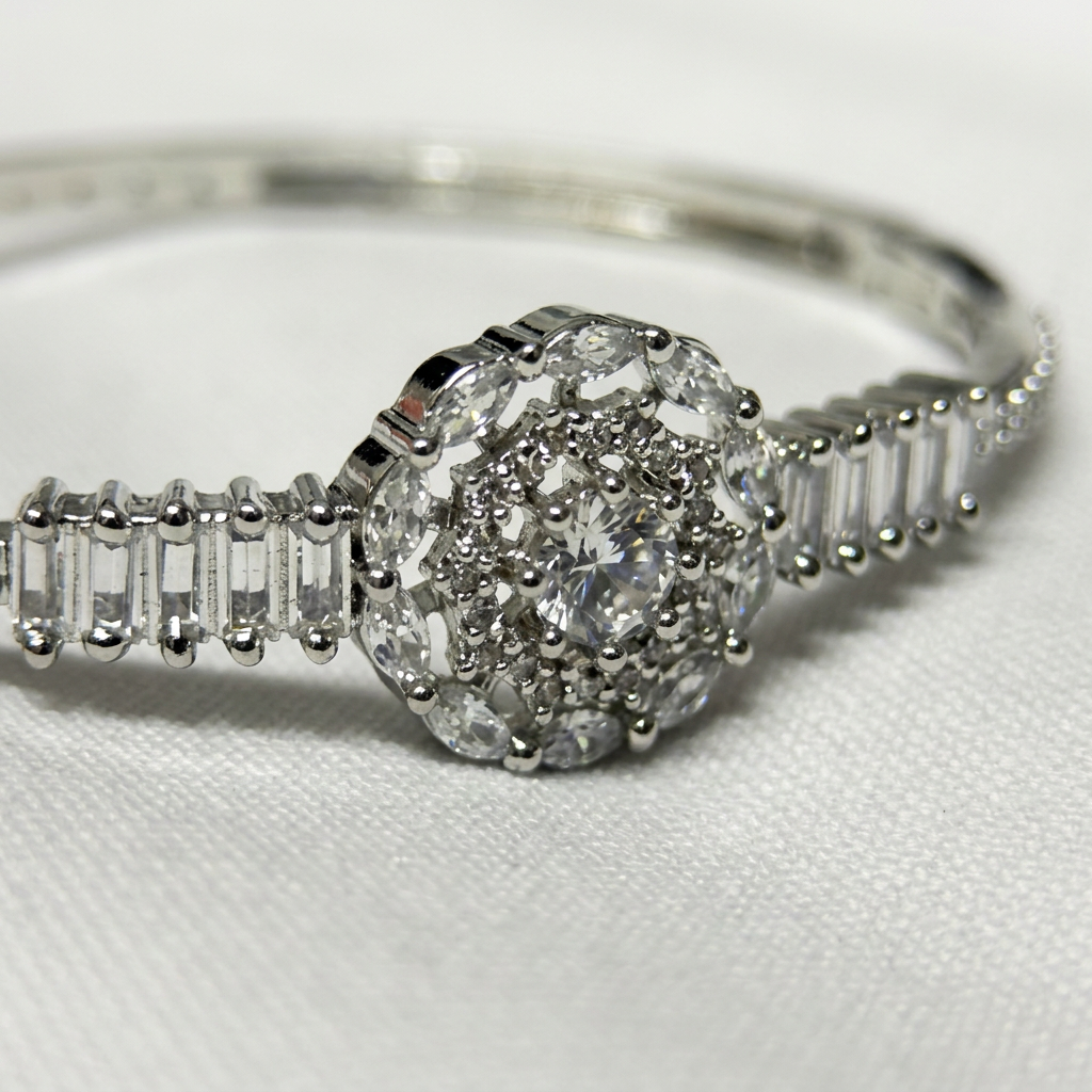 Silver-Tone Bangle