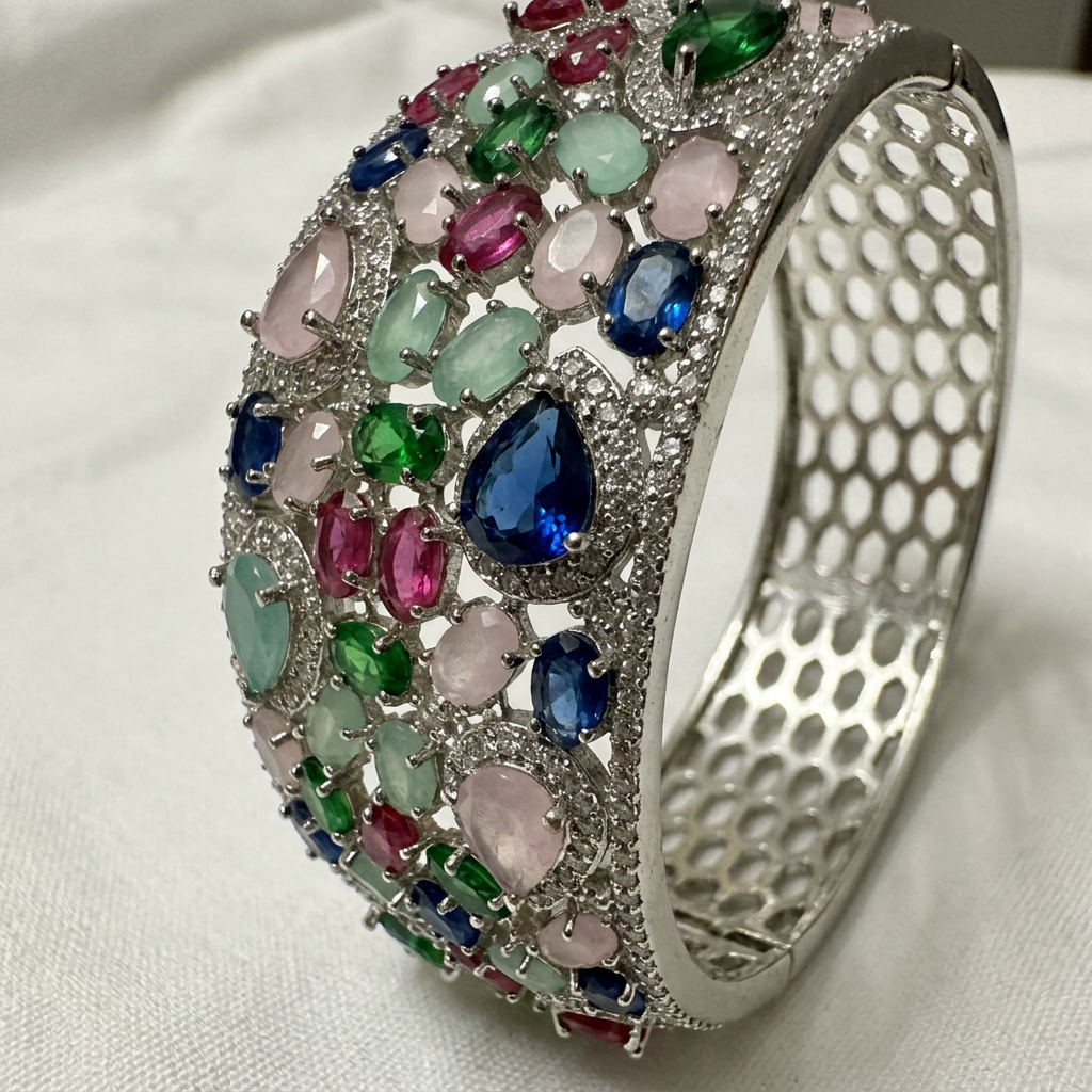 Silver-Tone Cuff Bracelet