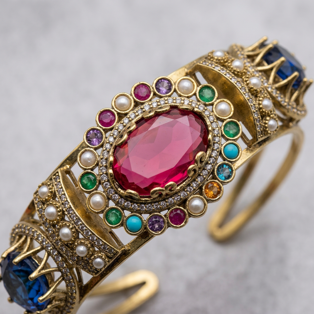 Gold Tone Cuff Bracelet