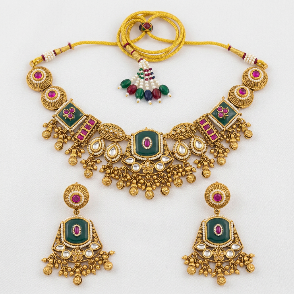 Emerald Rajsi Heritage Set