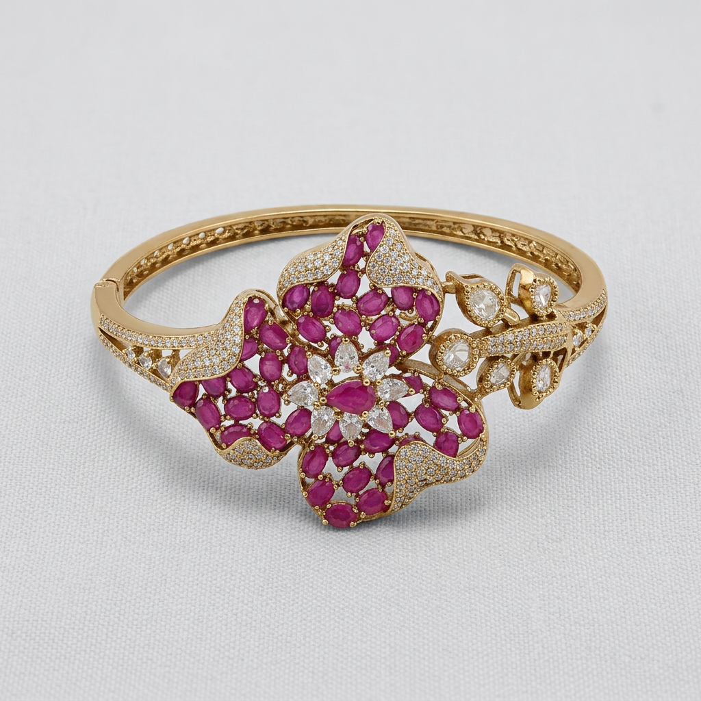 Gold Toned Metal Bangle