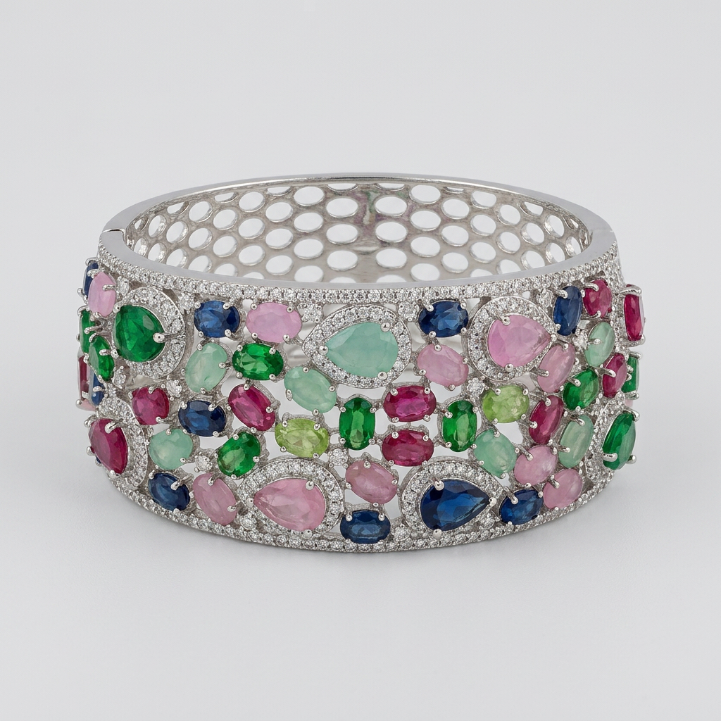 Silver-Tone Cuff Bracelet