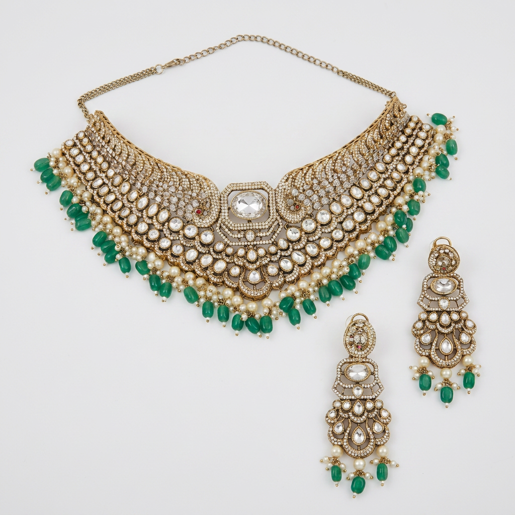 Gold Toned Bridal Set