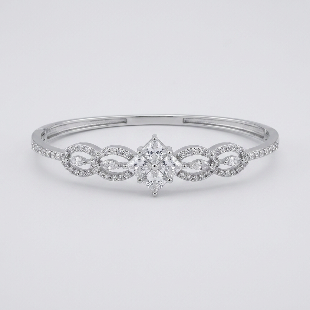 Silver-Tone Bangle