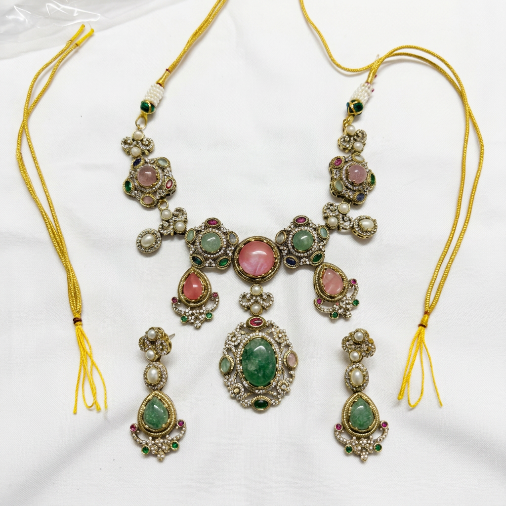 Gold Toned Bridal Set